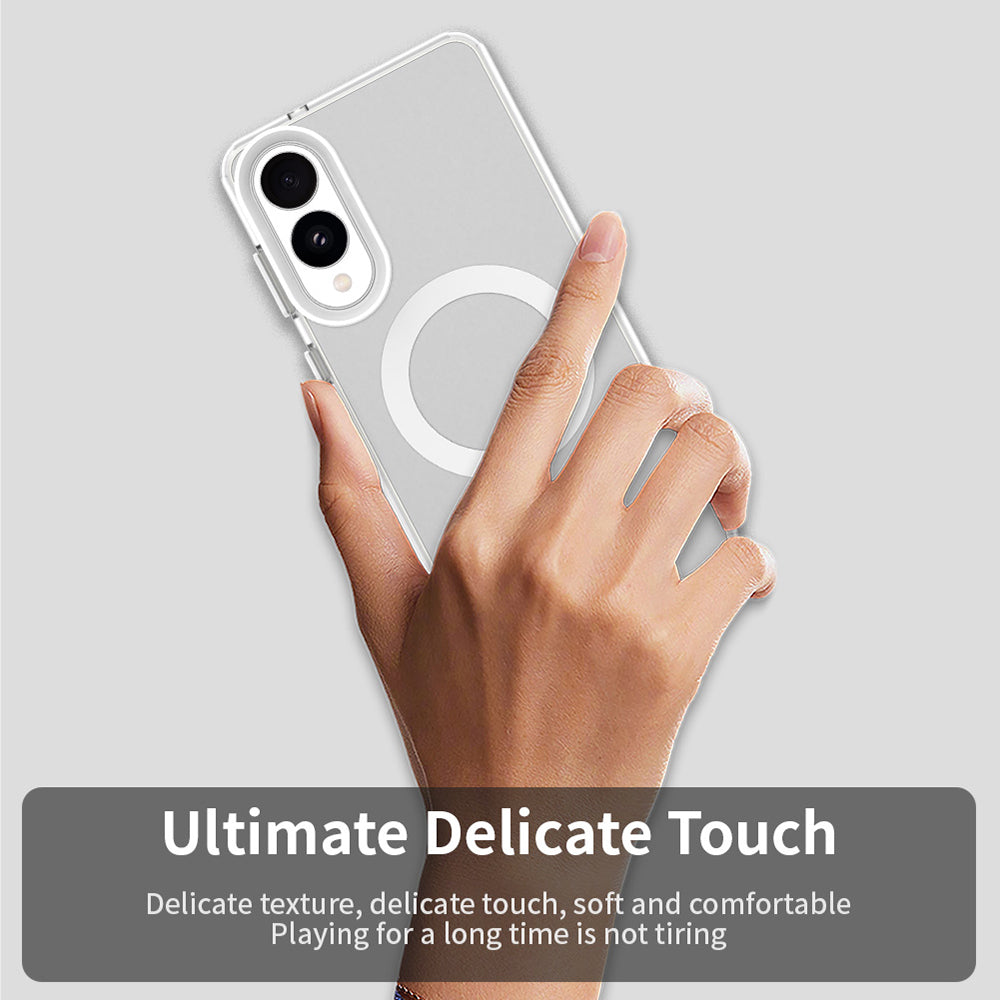 MagSafe futrola za Samsung Galaxy S25 Edge S937, Techsuit, CandyCase, Bela