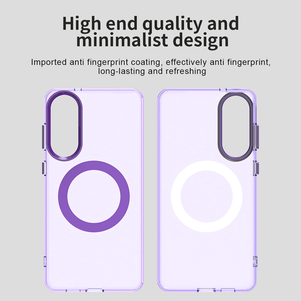 MagSafe futrola za Samsung Galaxy S25 Edge S937, Techsuit, CandyCase, Ljubičasta