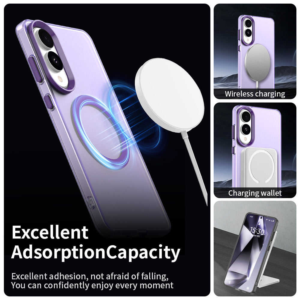 MagSafe futrola za Samsung Galaxy S25 Edge S937, Techsuit, CandyCase, Ljubičasta