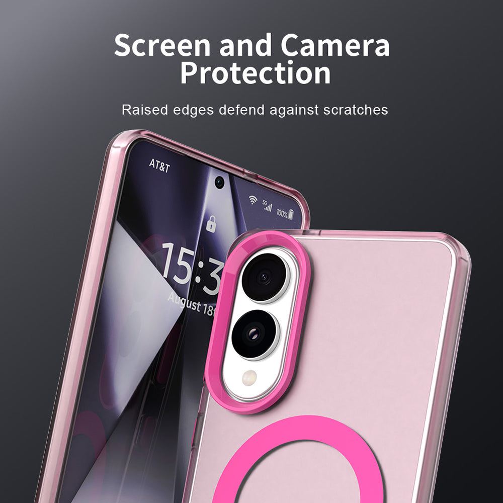 MagSafe futrola za Samsung Galaxy S25 Edge S937, Techsuit, CandyCase, Roze