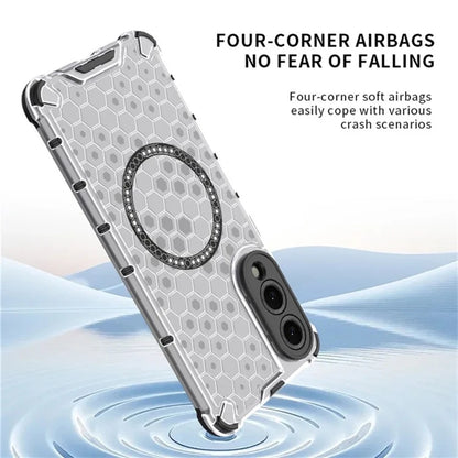 MagSafe futrola za Samsung Galaxy S25 Edge S937, Techsuit, HoneyComb Shield, Crna