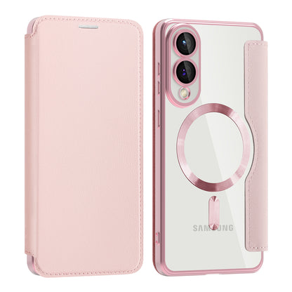 MagSafe futrola za Samsung Galaxy S25 Edge S937, Techsuit, SmartMag Book, Roze
