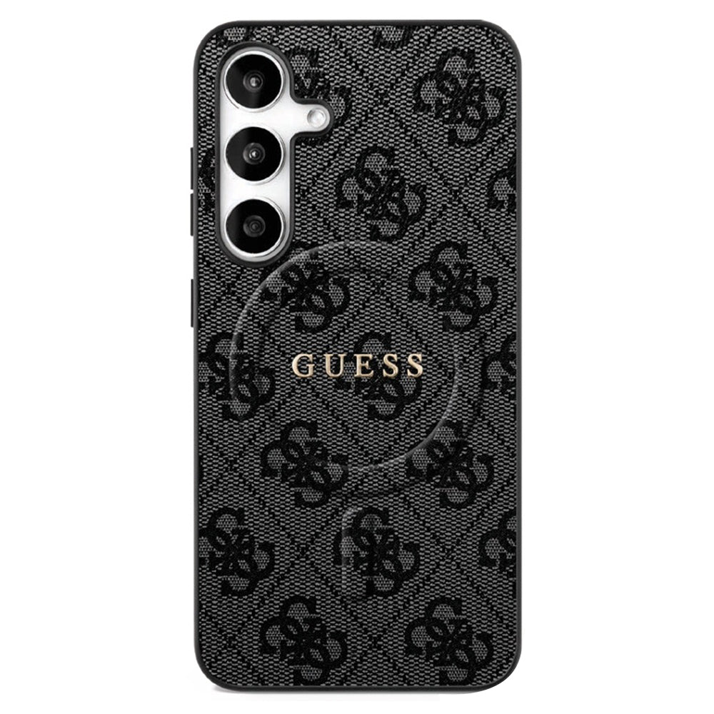 Futrola MagSafe za Samsung Galaxy S25 FE, Guess, 4G Ring Classic Logo, Crna