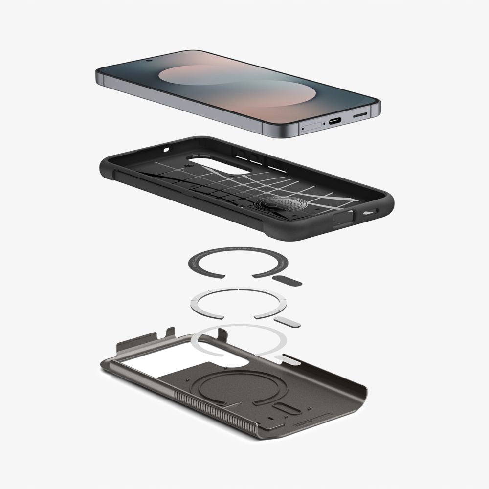 Futrola MagSafe za Samsung Galaxy S25 FE, Spigen, Slim Armor, Siva ACS10230