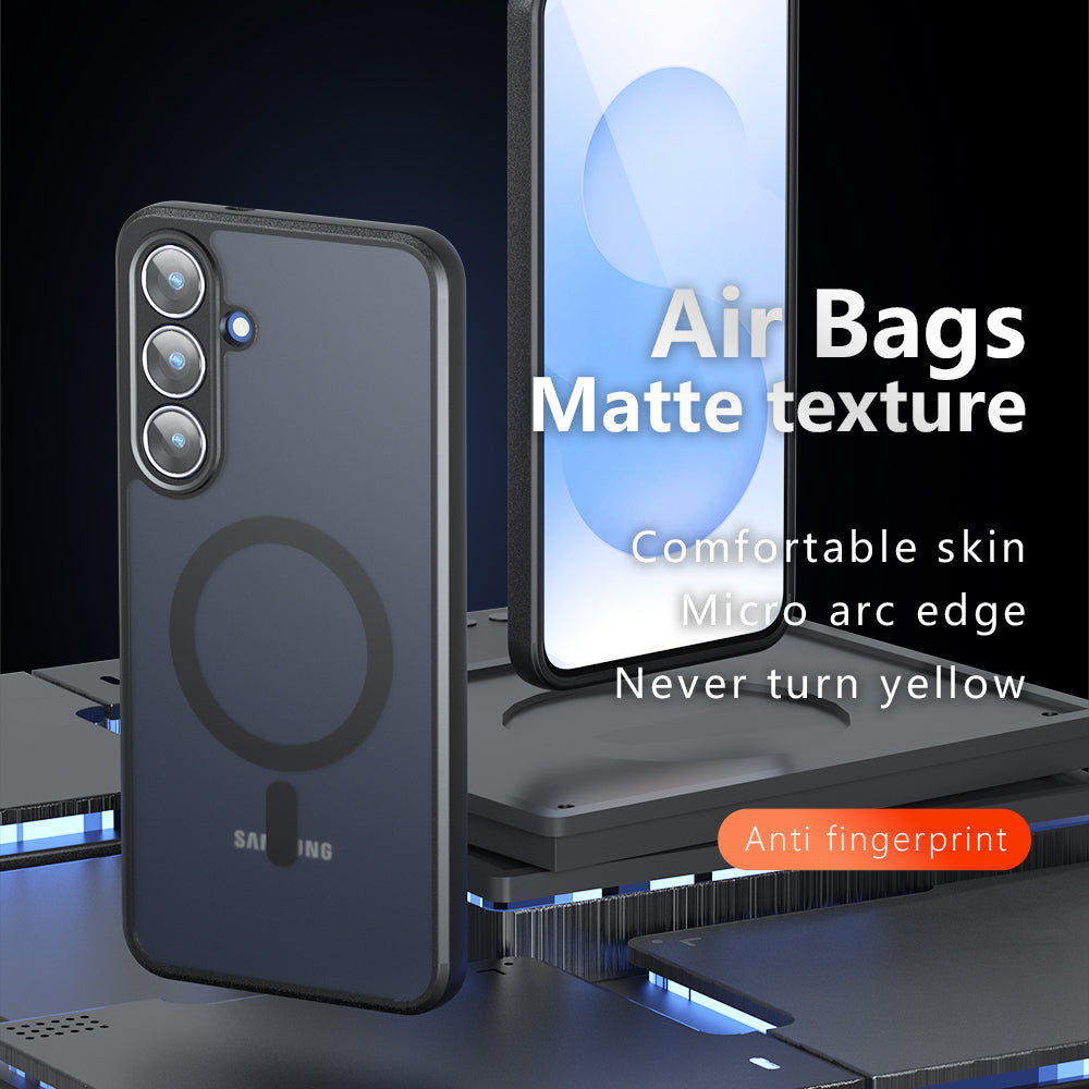 Futrola MagSafe za Samsung Galaxy S25 FE, Techsuit, PureFrost, Satin Crna