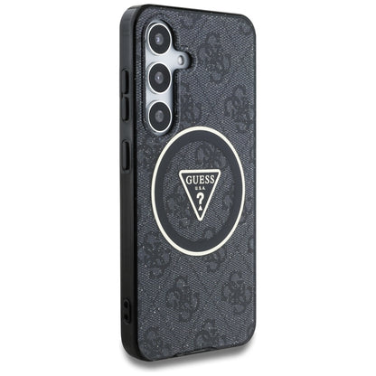 Futrola MagSafe za Samsung Galaxy S25+ S936, Guess, IML Glitter 4G Circle Triangle, Crna