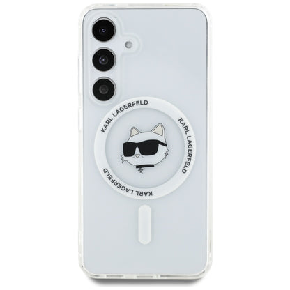 Futrola MagSafe za Samsung Galaxy S25+ S936, Karl Lagerfeld, IML Choupette's Head, Bela