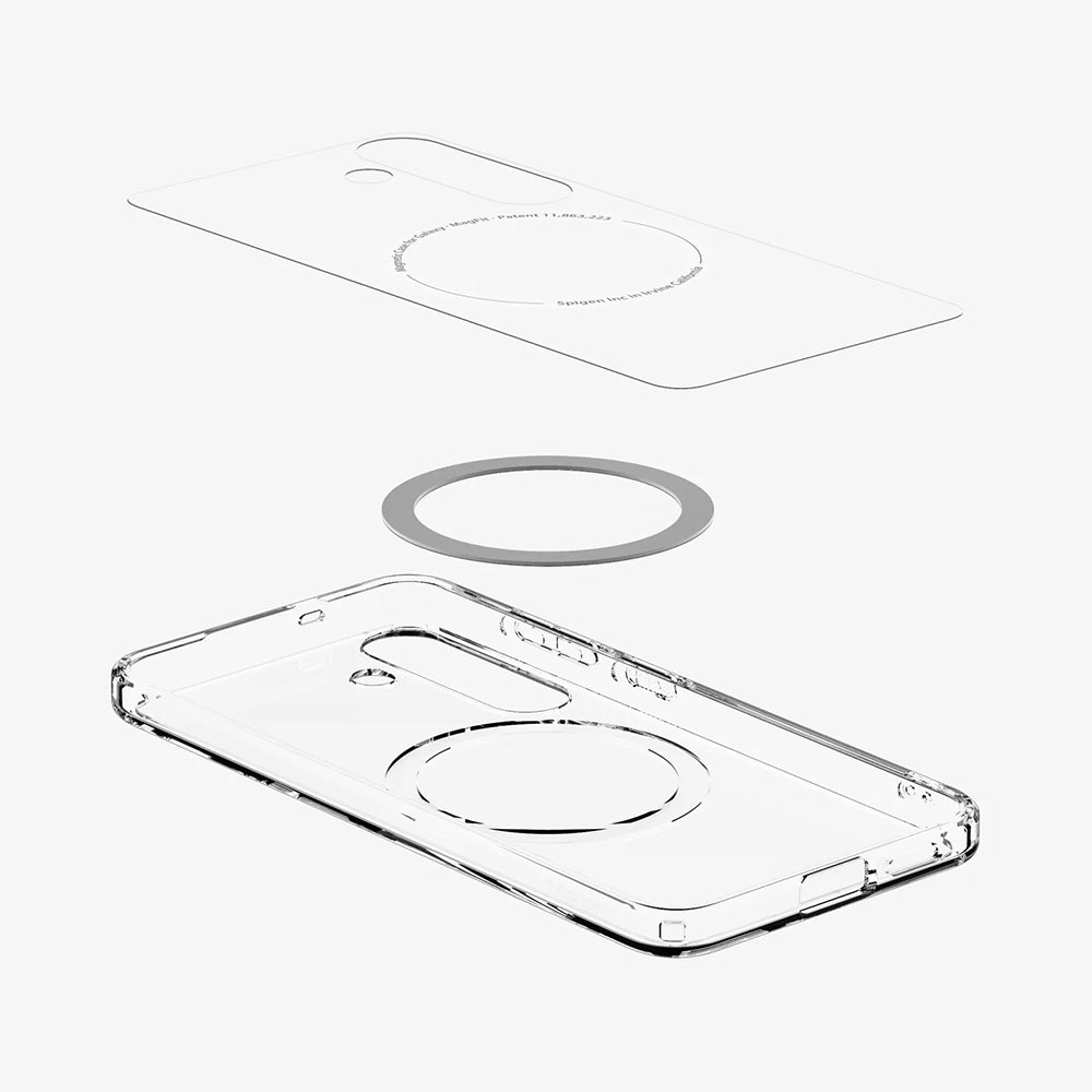 Futrola MagSafe za Samsung Galaxy S25+ S936, Spigen, Ultra Hybrid, Bela ACS08981