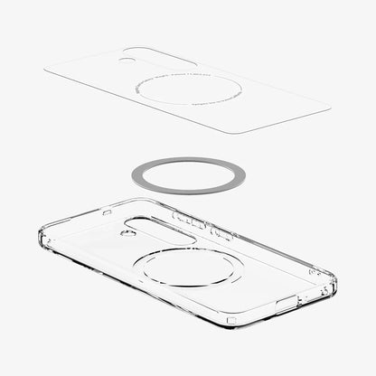Futrola MagSafe za Samsung Galaxy S25+ S936, Spigen, Ultra Hybrid, Bela ACS08981