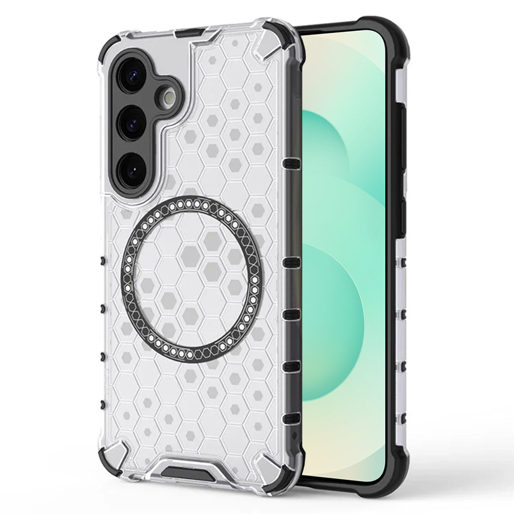 MagSafe futrola za Samsung Galaxy S25+ S936, Techsuit, HoneyComb Shield, Bela