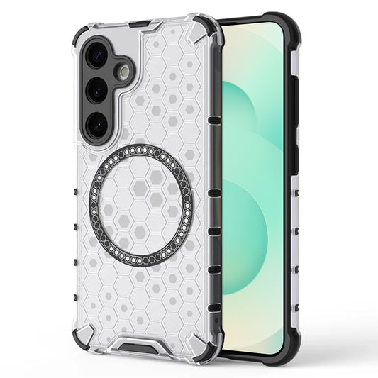 MagSafe futrola za Samsung Galaxy S25+ S936, Techsuit, HoneyComb Shield, Bela