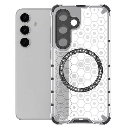 MagSafe futrola za Samsung Galaxy S25+ S936, Techsuit, HoneyComb Shield, Bela