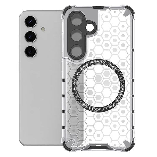 MagSafe futrola za Samsung Galaxy S25+ S936, Techsuit, HoneyComb Shield, Bela