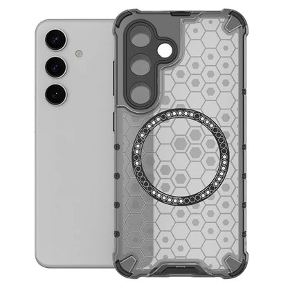 MagSafe futrola za Samsung Galaxy S25+ S936, Techsuit, HoneyComb Shield, Crna