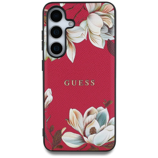 Futrola MagSafe za Samsung Galaxy S25 S931, Guess, Grained Flowers, Fuksija