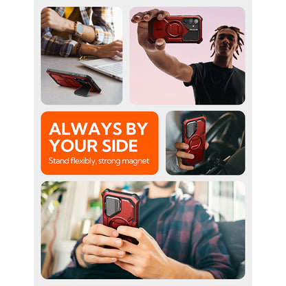 Futrola MagSafe za Samsung Galaxy S25 S931, i-Blason, ArmorBox, Crvena