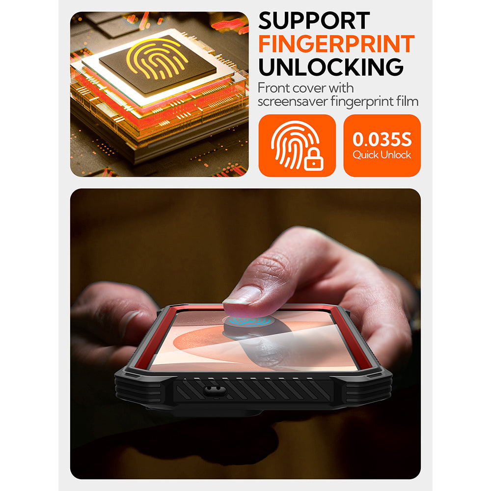 Futrola MagSafe za Samsung Galaxy S25 S931, i-Blason, ArmorBox, Crvena