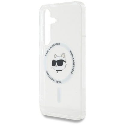 Futrola MagSafe za Samsung Galaxy S25 S931, Karl Lagerfeld, IML Choupette's Head, Bela