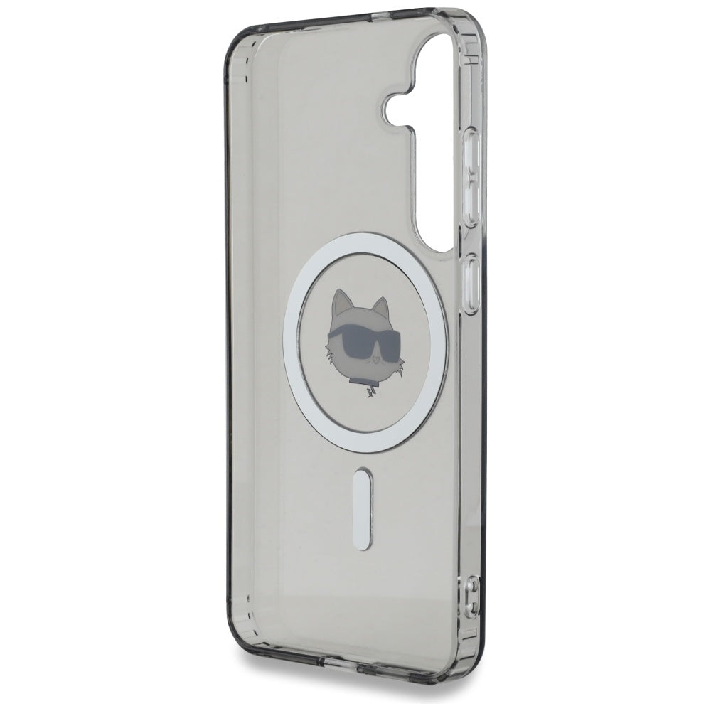 Futrola MagSafe za Samsung Galaxy S25 S931, Karl Lagerfeld, IML Choupette's Head, Crna