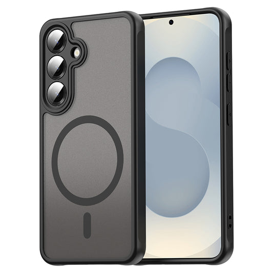 Futrola MagSafe za Samsung Galaxy S25 S931 / S24 S921, Techsuit, HaloFrost II (Velika rupa za objektiv), Crna
