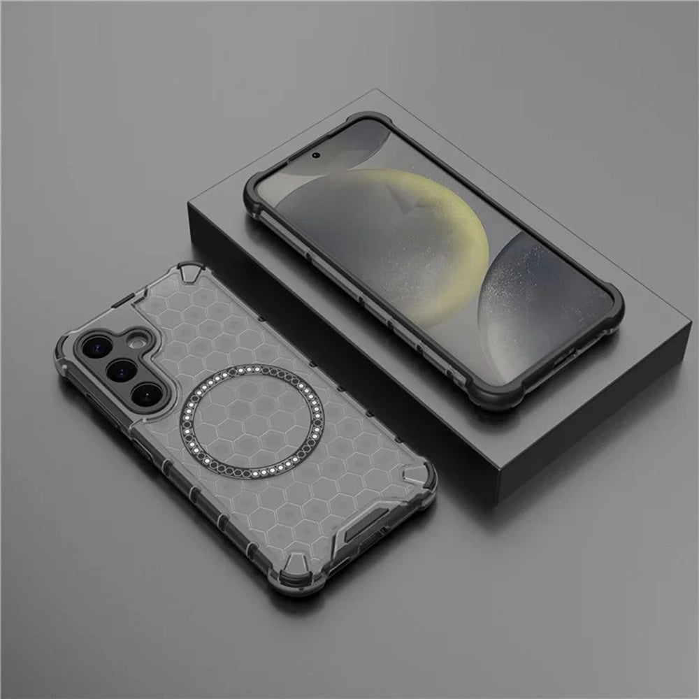 MagSafe futrola za Samsung Galaxy S25 S931, Techsuit, HoneyComb Shield, Crna