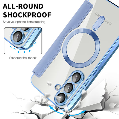 MagSafe futrola za Samsung Galaxy S25 S931, Techsuit, SmartMag Book, Plava