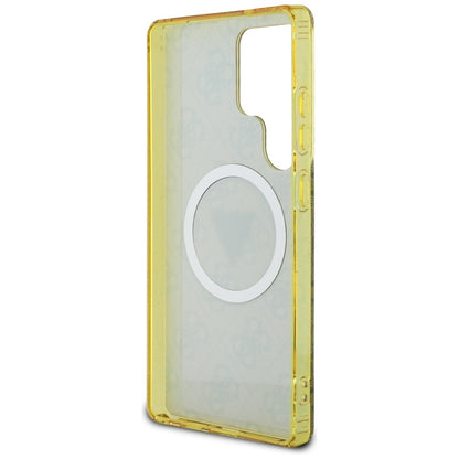 Futrola MagSafe za Samsung Galaxy S25 Ultra S938, Guess, IML Glitter 4G Circle Triangle, Braon