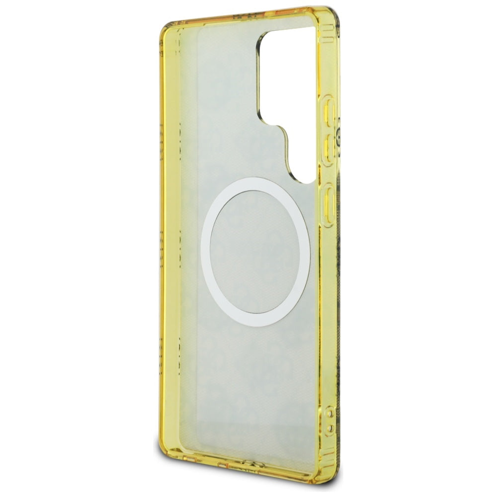 Futrola MagSafe za Samsung Galaxy S25 Ultra S938, Guess, IML Peony On 4G Background, Braon