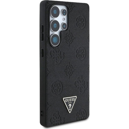 Futrola MagSafe za Samsung Galaxy S25 Ultra S938, Guess, Peony Grained Hot Stamp Triangle, Braon