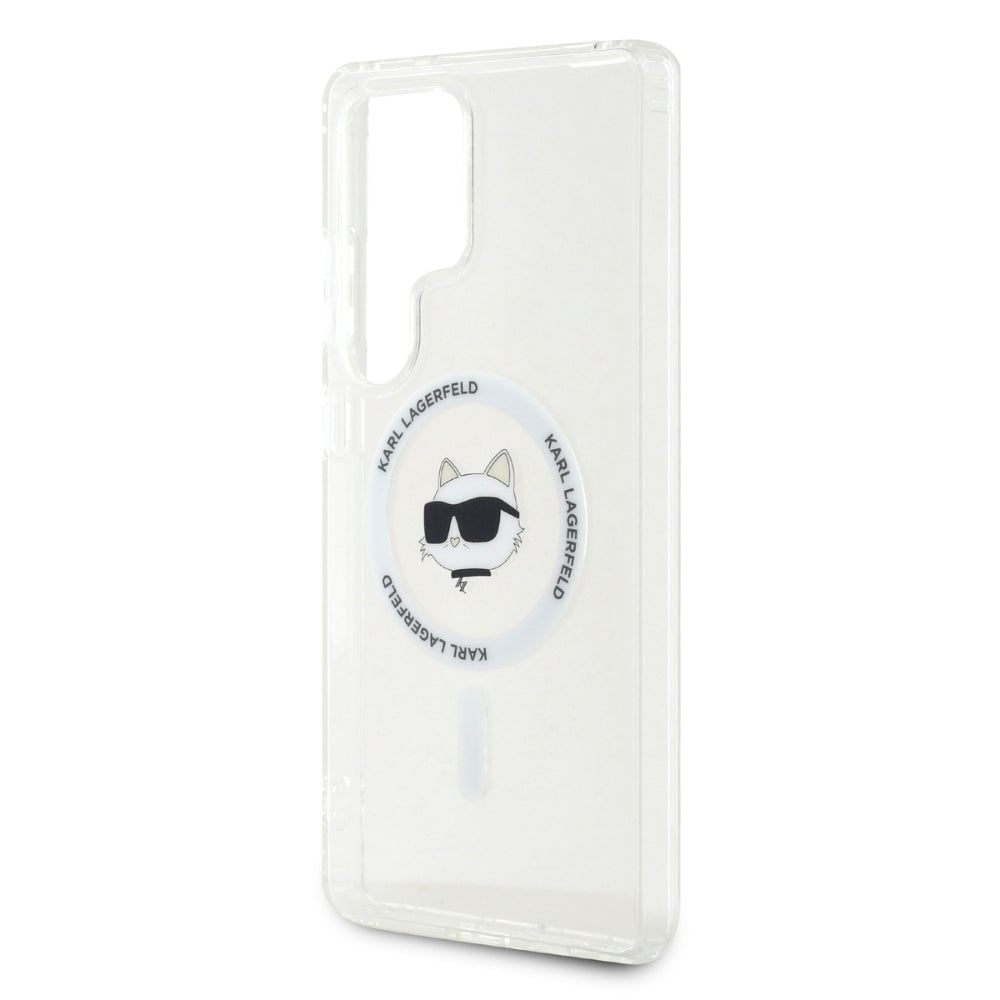 Futrola MagSafe za Samsung Galaxy S25 Ultra S938, Karl Lagerfeld, IML Choupette's Head, Bela