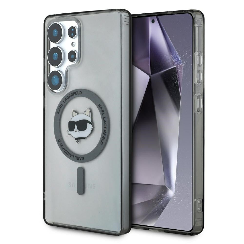 Futrola MagSafe za Samsung Galaxy S25 Ultra S938, Karl Lagerfeld, IML Choupette's Head, Crna
