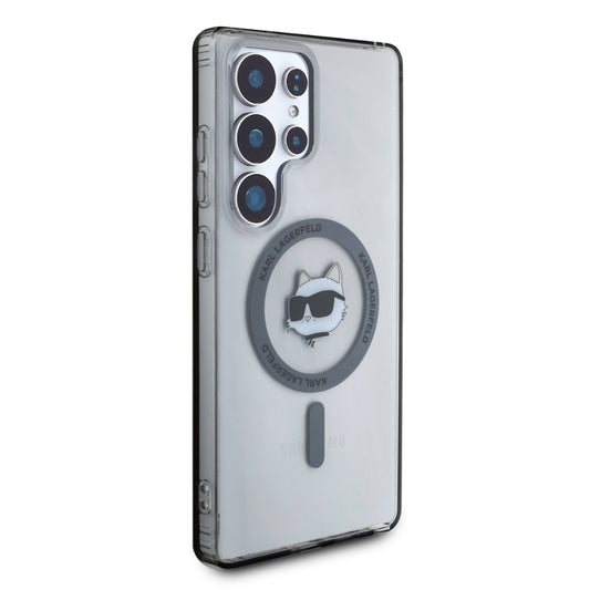 Futrola MagSafe za Samsung Galaxy S25 Ultra S938, Karl Lagerfeld, IML Choupette's Head, Crna
