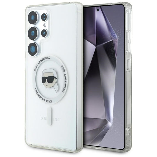 Futrola MagSafe za Samsung Galaxy S25 Ultra S938, Karl Lagerfeld, IML Karl's Head, Bela
