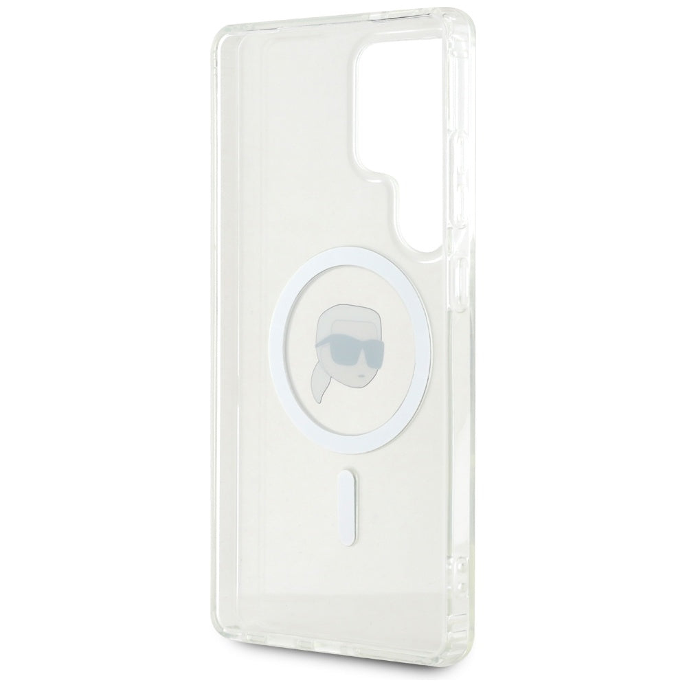 Futrola MagSafe za Samsung Galaxy S25 Ultra S938, Karl Lagerfeld, IML Karl's Head, Bela