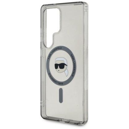 Futrola MagSafe za Samsung Galaxy S25 Ultra S938, Karl Lagerfeld, IML Karl's Head, Crna