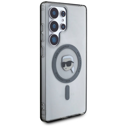 Futrola MagSafe za Samsung Galaxy S25 Ultra S938, Karl Lagerfeld, IML Karl's Head, Crna
