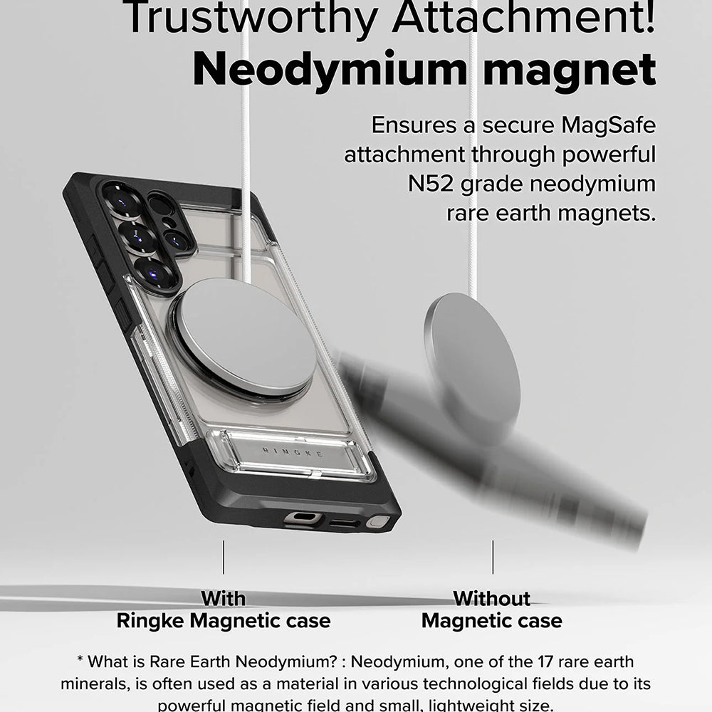 Futrola MagSafe za Samsung Galaxy S25 Ultra S938, Ringke, UX, Providna