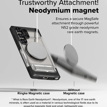 Futrola MagSafe za Samsung Galaxy S25 Ultra S938, Ringke, UX, Providna