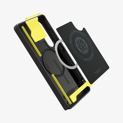 Futrola MagSafe za Samsung Galaxy S25 Ultra S938, Spigen, Rugged Armor, Mat Crna ACS08951