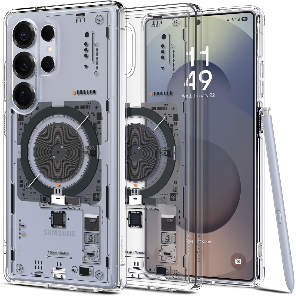 Futrola MagSafe za Samsung Galaxy S25 Ultra S938, Spigen, Ultra Hybrid Neo One, Providna