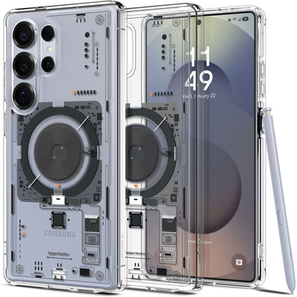 Futrola MagSafe za Samsung Galaxy S25 Ultra S938, Spigen, Ultra Hybrid Neo One, Providna