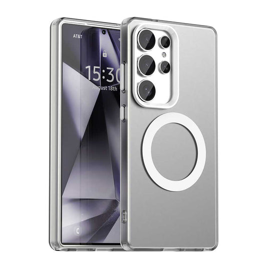 MagSafe futrola za Samsung Galaxy S25 Ultra S938, Techsuit, CandyCase, Bela