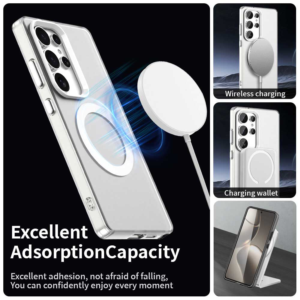 MagSafe futrola za Samsung Galaxy S25 Ultra S938, Techsuit, CandyCase, Bela