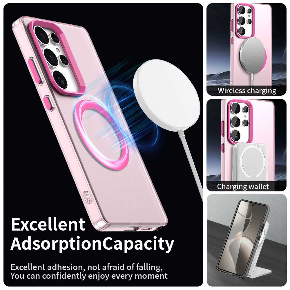 MagSafe futrola za Samsung Galaxy S25 Ultra S938, Techsuit, CandyCase, Roze