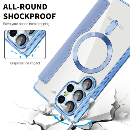 MagSafe futrola za Samsung Galaxy S25 Ultra S938, Techsuit, SmartMag Book, Plava