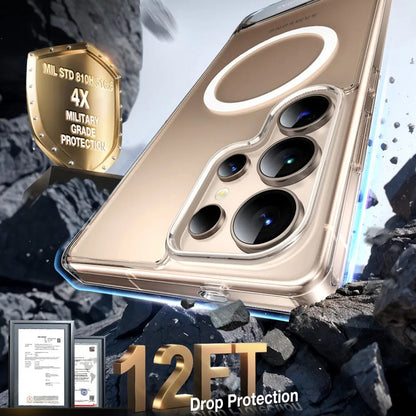 Futrola MagSafe za Samsung Galaxy S25 Ultra S938, Torras, Pstand, Transparentna