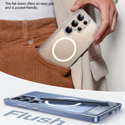 Futrola MagSafe za Samsung Galaxy S25 Ultra S938, Torras, Pstand, Transparentna