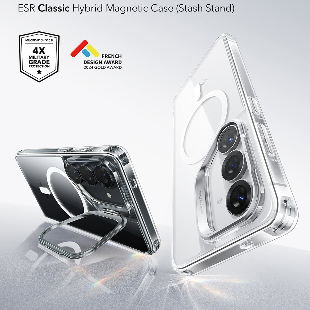 Futrola MagSafe za Samsung Galaxy S26 S942, ESR, Classic Hybrid Kickstand, Providna