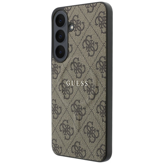 MagSafe maska za Samsung Galaxy S26 FE S741, Guess, 4G Embossed Ring Classic Logo, braon