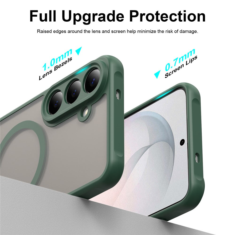 MagSafe futrola za Samsung Galaxy S26 FE S741, Techsuit, HaloFrost II, Zelena